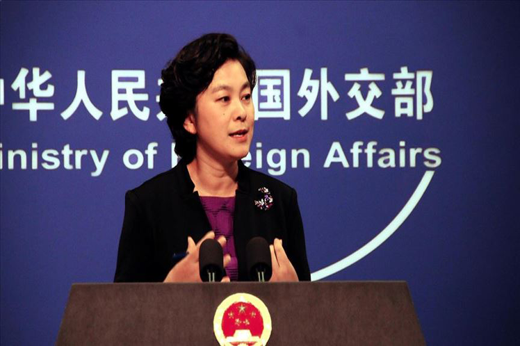 Hua Chunying, vocera del Ministerio de Relaciones Exteriores de China