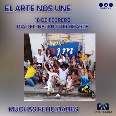 Felicitan autoridades cubanas a instructores de arte en su día