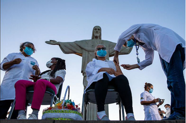 Alerta en Brasil por falta de vacunas antiCovid-19 en Río