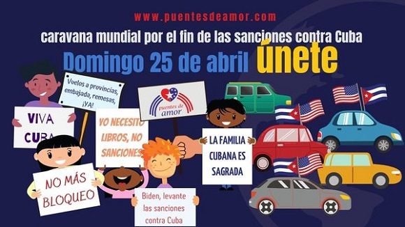 Jornada dominical de II Caravana Mundial contra el Bloqueo