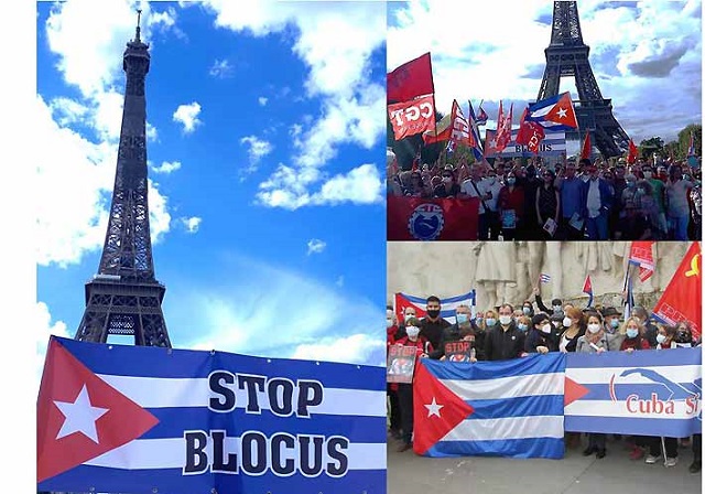 Convocan en Francia movilización contra el bloqueo a Cuba