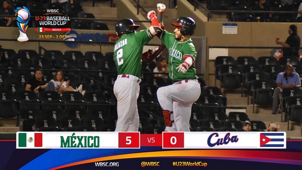 Derrota ante México en Mundial Sub-23 de Beisbol