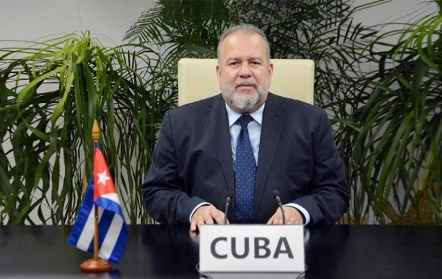 Marrero Cruz apuntó que los avances científicos y tecnológicos deben ser patrimonio de la humanidad si queremos lograr un mundo verdaderamente justo. Foto: Sitio de la Presidencia