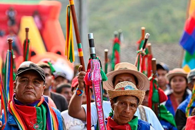 Indígenas en Colombia sin nada que celebrar y en resistencia