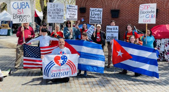 Estadounidenses y cubanos piden fin del bloqueo desde Portland
