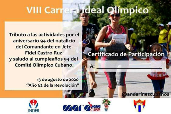 En Cuba: Carrera Ideal Olímpico contra la COVID-19