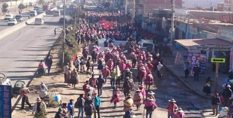 Huelga en Bolivia